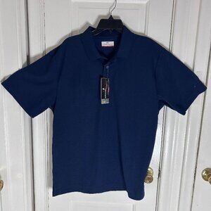Grand Slam Mens Performance Polo Golf Shirt Blue Navy Size Large Tall NWT